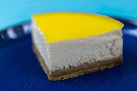 dessert cheesecake slice lemon zest